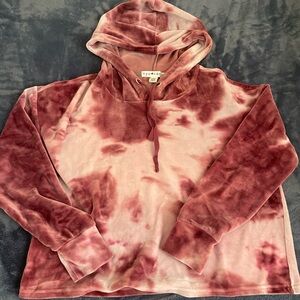 (Eye candy) Tie-Dye Velvet Hoodie